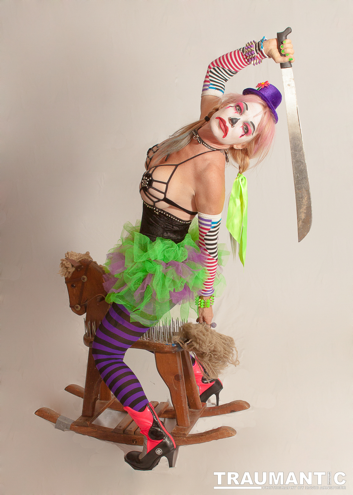 I have known Sinn for a few years now having shot several Freakshow Wrestling events.  He asked me to work with a second photographer to do a promo shoot for an upcoming event.  We set up in my home studio and I ended up getting a lot of great shots working around the second photographer.  It was a fun shoot.