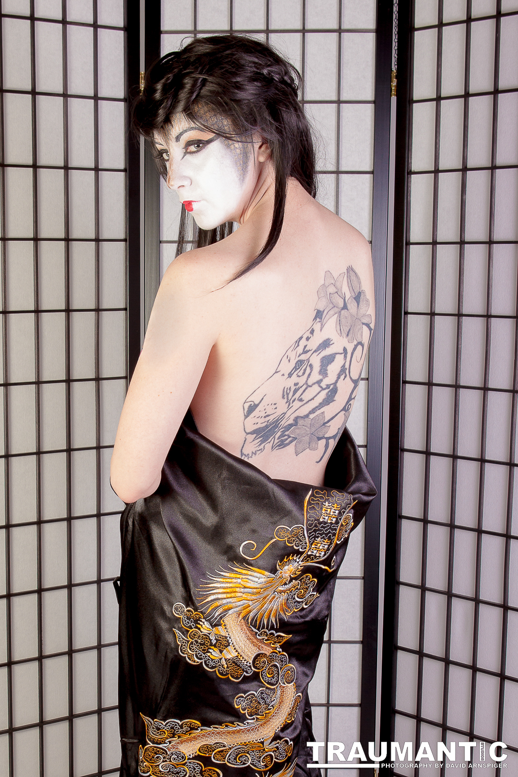Rebecca and I had been discussing an outdoor shoot with her as a Geisha.  We never did manage to do the outdoor shot, but we did spend an evening together getting these studio shots.